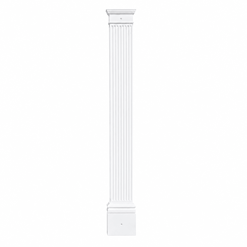 GRP Fluted Flat Door Pillar 2300mm Image